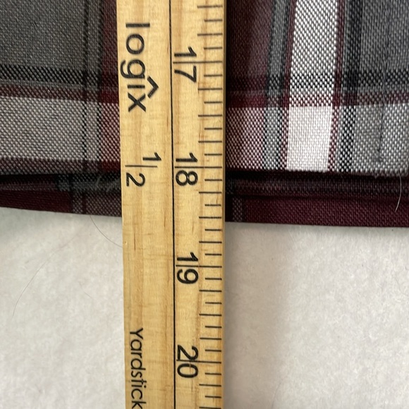 Plaid Mini Wrap Skirt Skort Uniform Girls 12 Grunge Steampunk Preppy Dennis Red - Picture 11 of 11